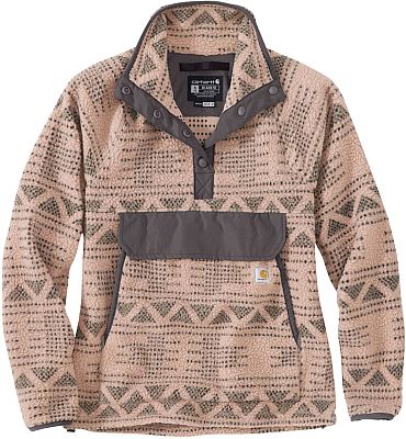 Carhartt Relaxed Fit Aztec, Fleece-Pullover Damen - Dunkelgrau/Grau (B39) - S von Carhartt