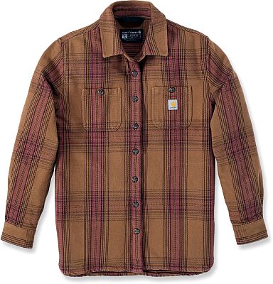 Carhartt Twill Plaid, Hemd Damen - Hellbraun/Hellrot - S von Carhartt