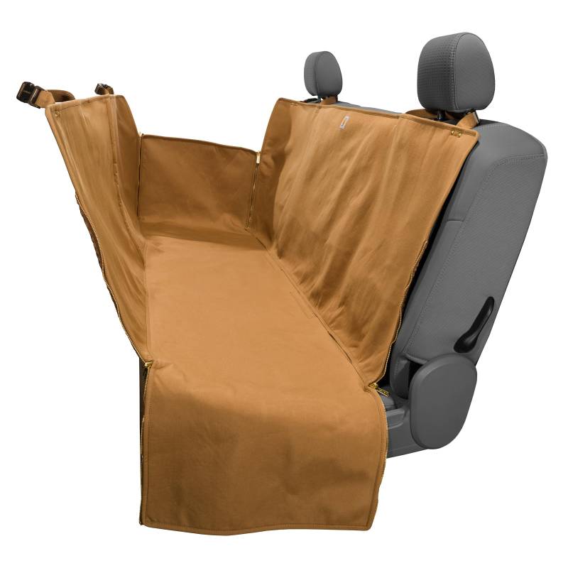 Carhartt Universell passgenaue Nylon-Hängematte für Haustiere, Autositzschutz, Hunde-Rücksitzbezug, Brown von Carhartt