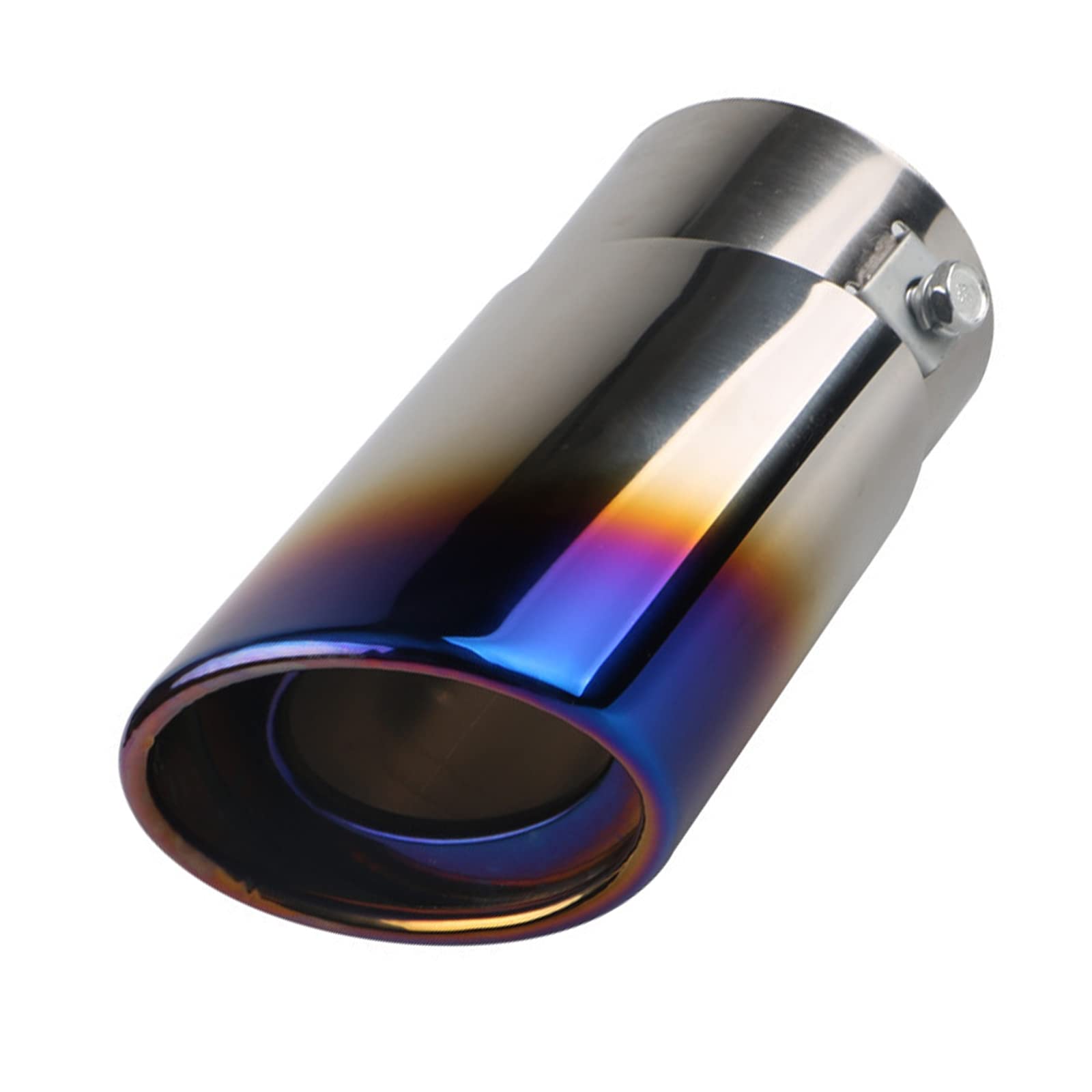 Carkio Auspuffspitze Universal 3.8cm-5cm Edelstahl Auspuff Muffler Tip Pipe Auto Oval Heckauspuff gerade Endrohr Schalldämpfer Modifikation Blau gebrannt Carkio Auspuffspitze Universal 3.8cm-5cm Edelstahl Auspuff Muffler Tip Pipe Auto Oval Heckauspuff gerade Endrohr Schalldämpfer Modifikation Blau gebrannt von Carkio
