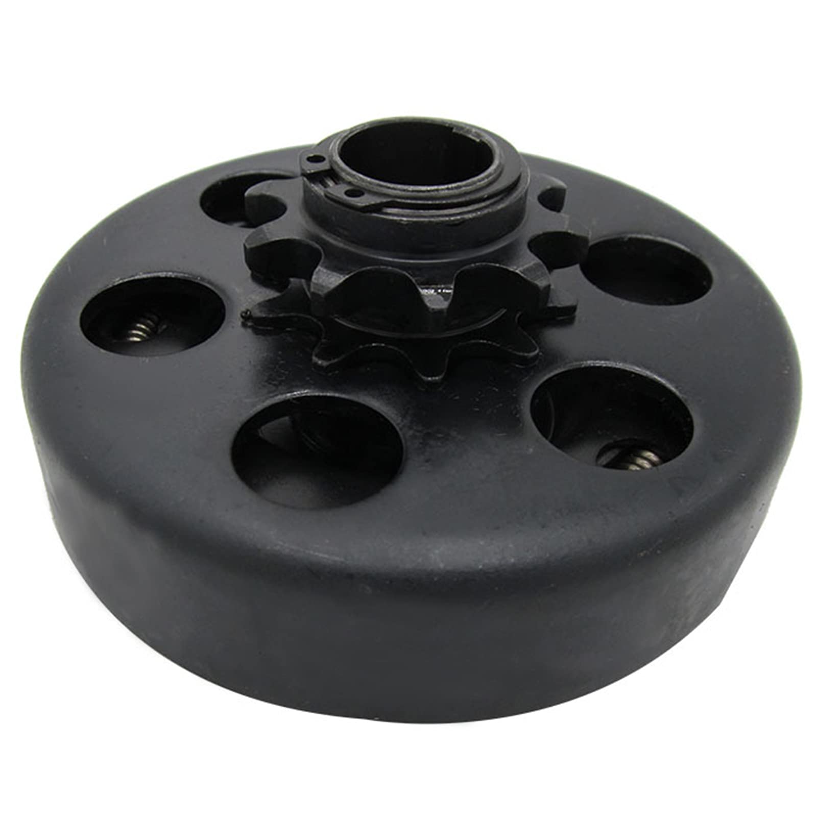 Carkio Go Kart Centrifugal Clutch 10 Teeth Inner Hole 19.05mm with 40/41/420 Chain Durable Centrifugal Clutch 3/4" Bore 3/16 Key Built In Replacement for Go-Kart Bike Engine - Black von Carkio