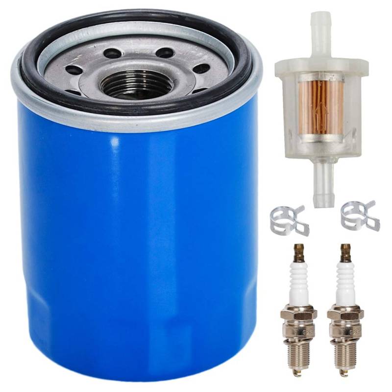 Carkio 15400-PLM-A02 Ölfilter mit Zündkerze Kraftstofffilter Tune Up Kit kompatibel mit GX610 GX620 GX630 GX660 GX670 GX690 Motor von Carkio