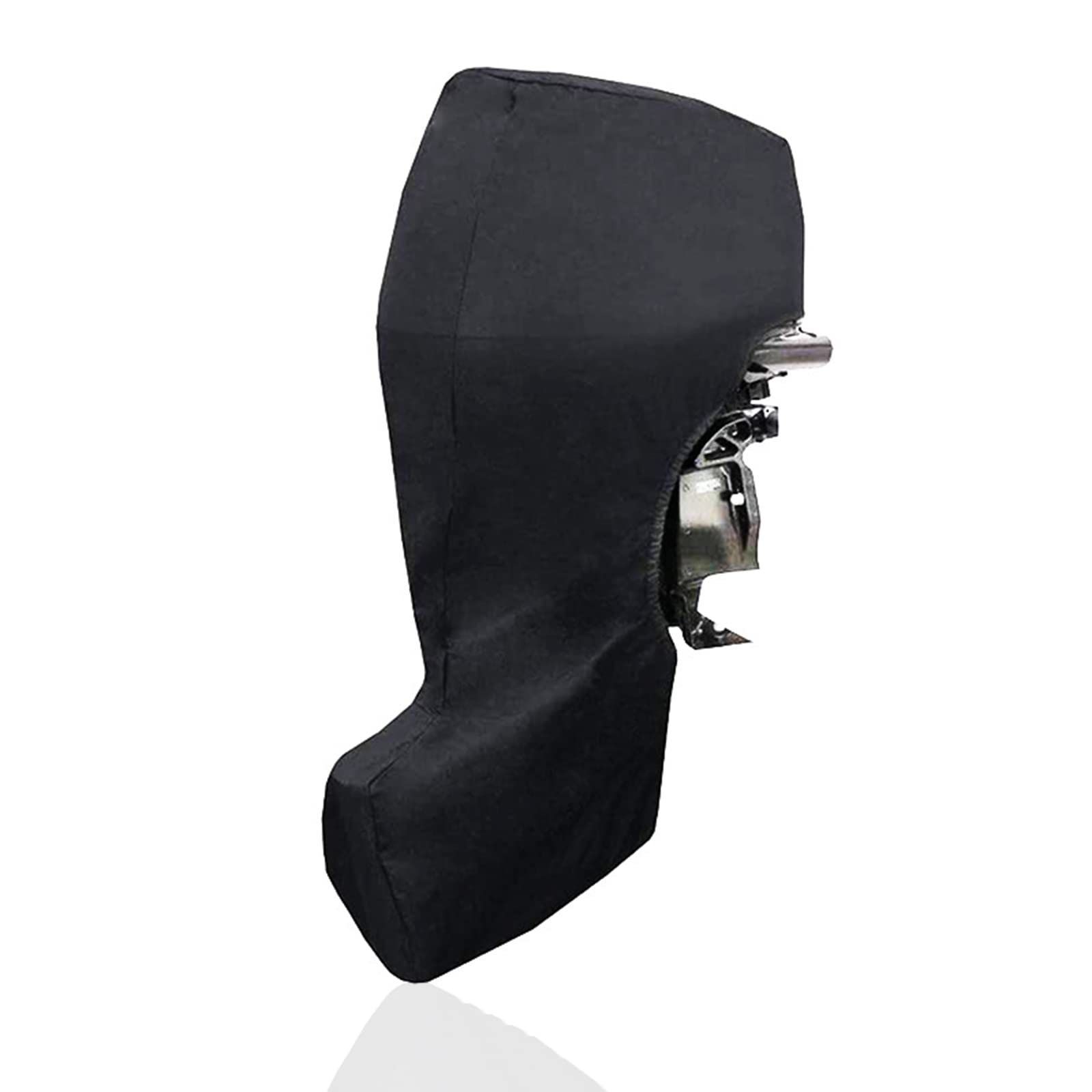 Vollständige Außenbordmotorabdeckung, Außenbordmotorabdeckung, schwarz, 600D wasserdichte Bootsmotor-Abdeckung, Bootsmotorabdeckung mit winddichtem Gurt (30–60 PS) von Carkio
