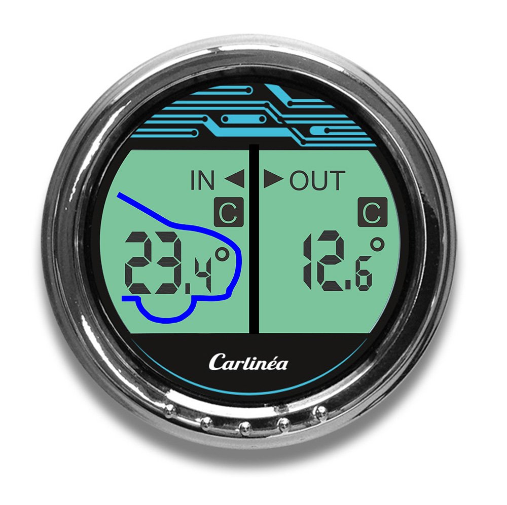 CARLINEA 485004 Thermometer innen/außen, –50/+50 °C von Carlinea