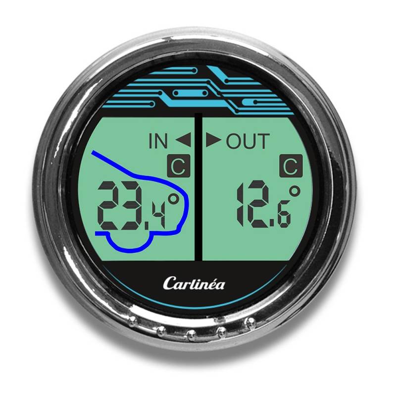 CARLINEA 485004 Thermometer innen/außen, –50/+50 °C von Carlinea