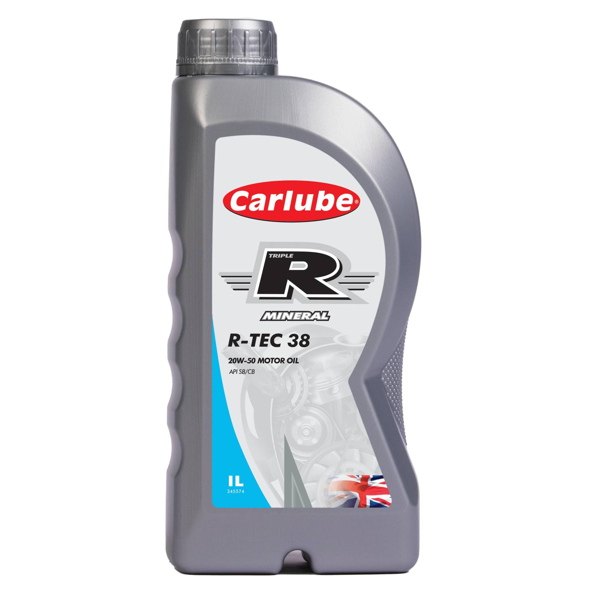 Carlube Triple R 20W-50 SB/CB Mineralisches Motorenöl R-TEC 38, 1 L von Carlube