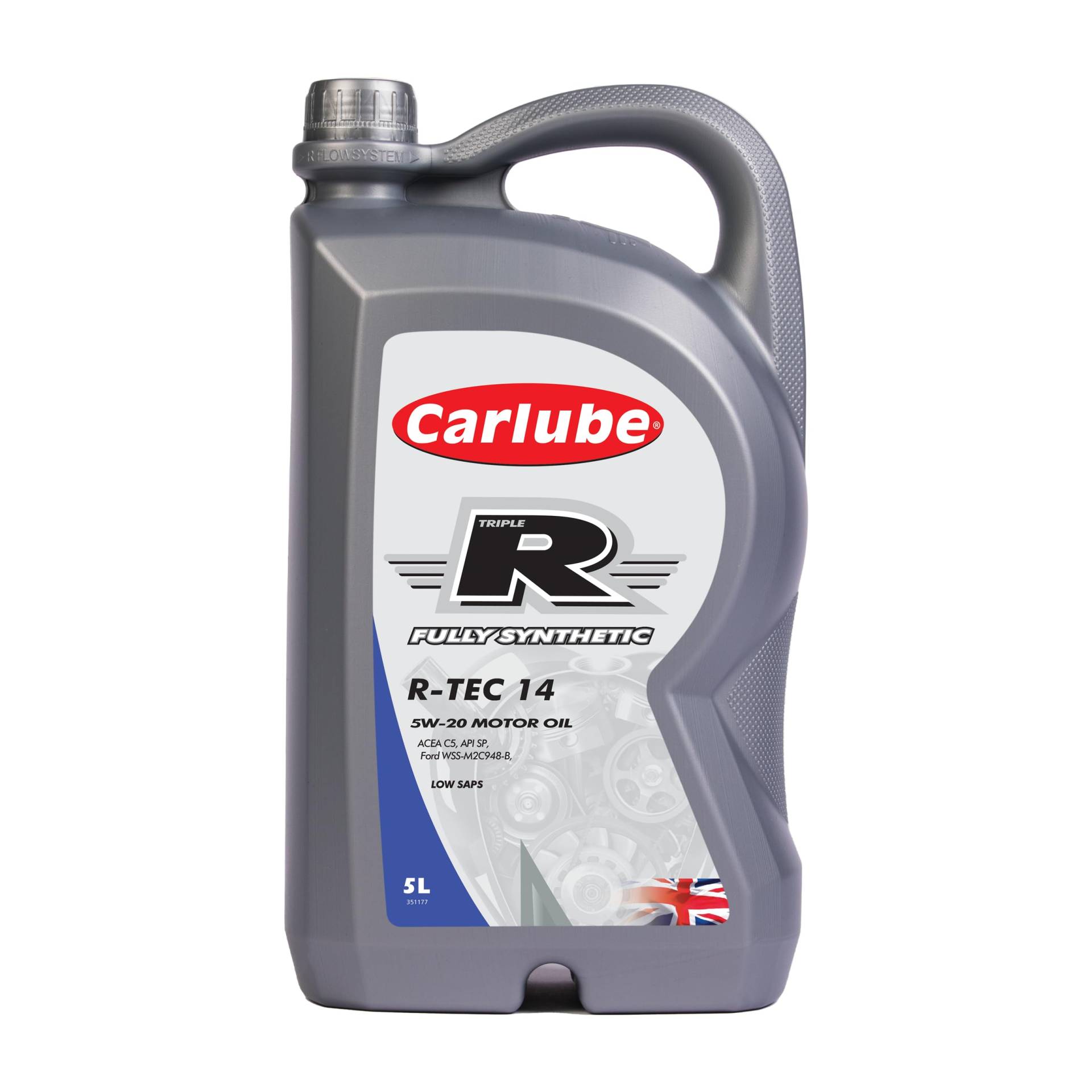 Carlube Triple R 5W-20 Vollsynthetisches Motoröl R-TEC14, 5 L von Carlube