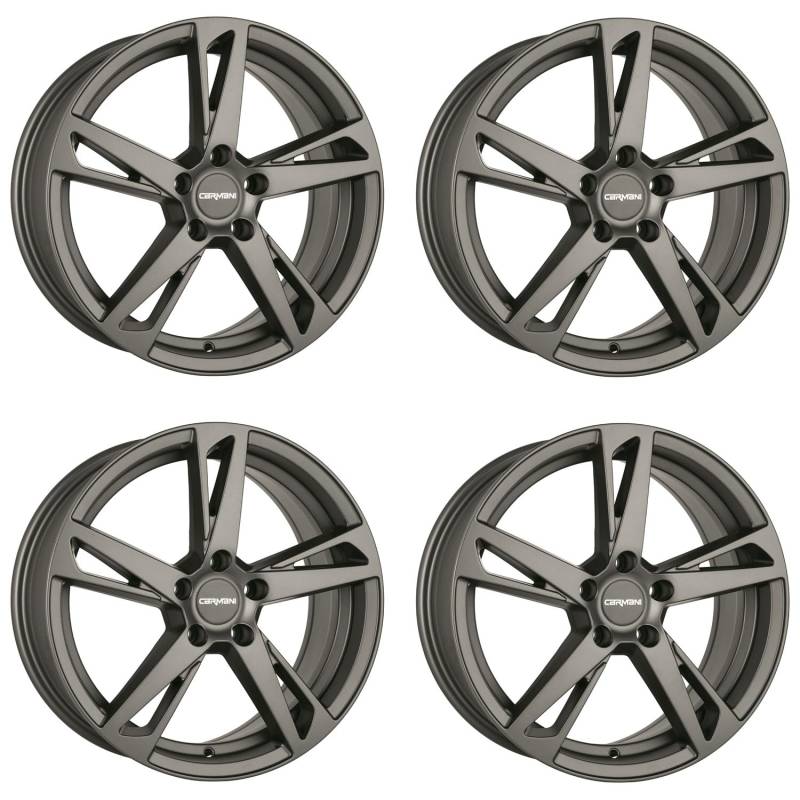 4x Carmani Felgen Alufelgen 16 Anton 6,5x16 ET46 5x112 hyper gun kompatibel mit Seat Alhambra Altea Ateca Leon Toledo von Carmani