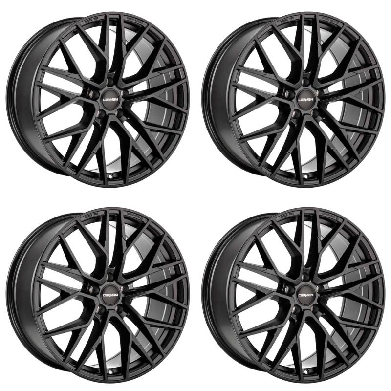 4x Carmani Felgen Alufelgen 20 Ludwig 8,0x18 ET30 5x112 black matt kompatibel mit VW Arteon Beetle Golf VII Passat Phaeton Scirocco Sharan Tiguan T von Carmani