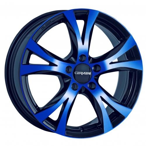 CARMANI 09 Compete blue polish 8x17 ET30 5.00x120 Hub Bore 72.60 mm - Alu felgen von Carmani