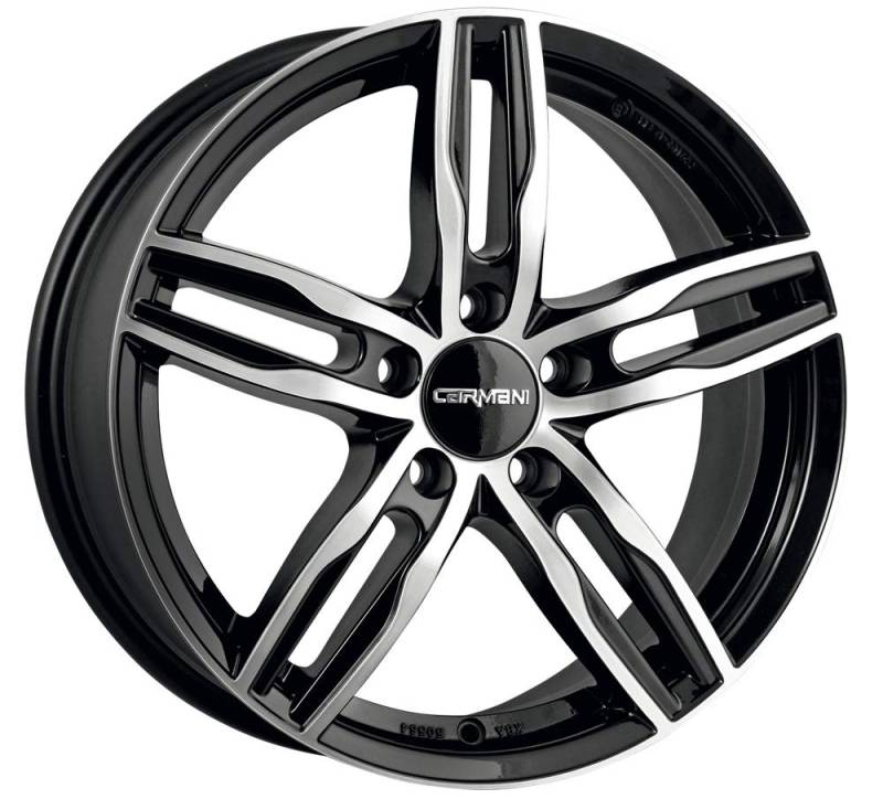 CARMANI 14 Paul black polish 7x16 ET40 5.00x120 Hub Bore 72.60 mm - Alu felgen von Carmani