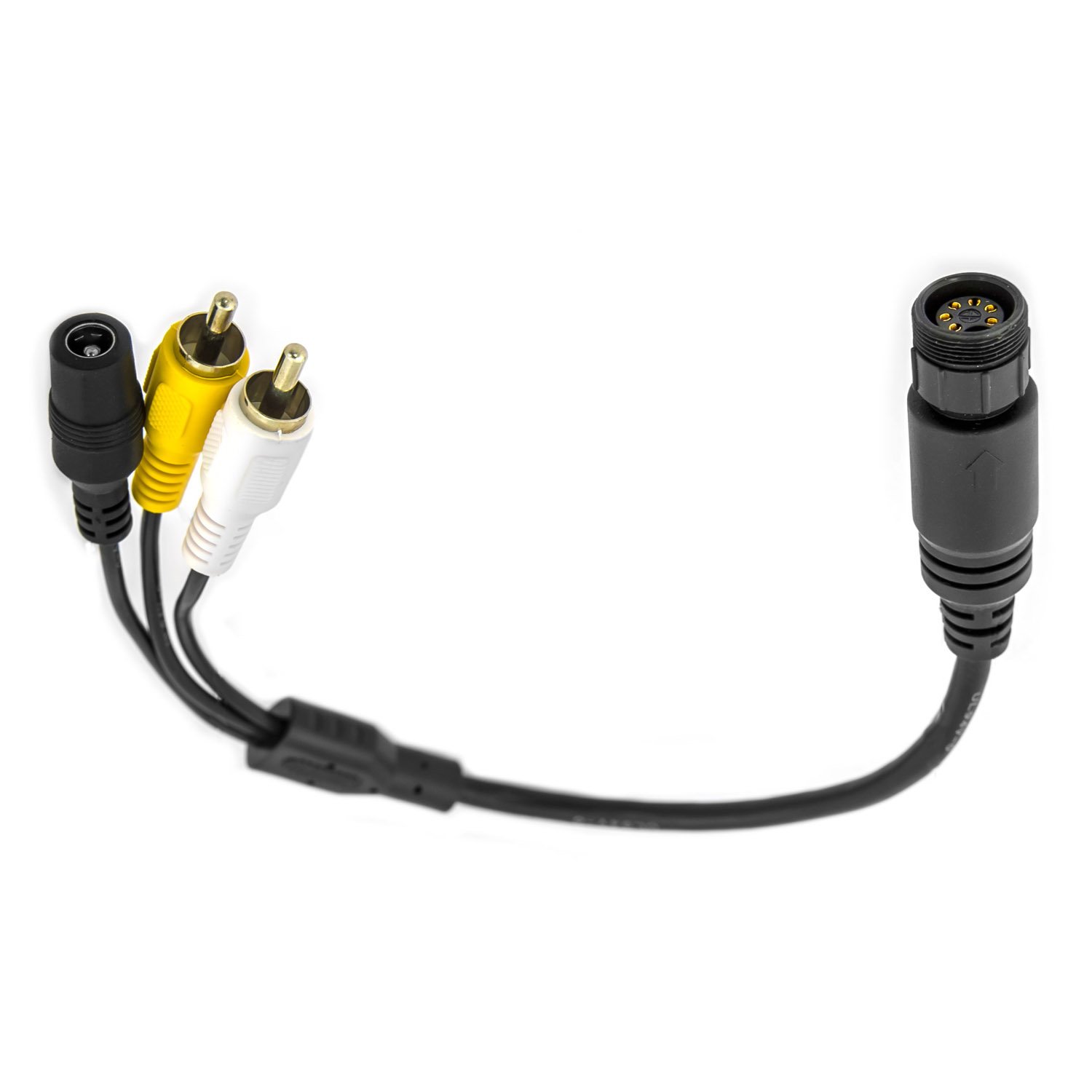 Carmedien Cinch Adapter für WAECO Rückfahrkamera Adapterkabel Kabel Monitor RCA Audio Video Spannungsversorgung Anschlußkabel Dometic 6-Pin Schraubverschluss von Carmedien