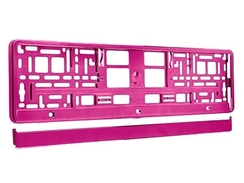 Carmotion Kennzeichenrahmen aus Metall, Rosa von Carmotion