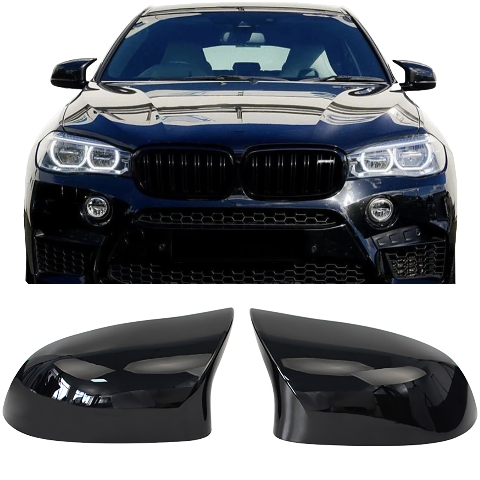 Spiegel Gehäuse SCHWARZ GLANZ LINKS + RECHTS komplette Gehäuse für BMW X3 F25 X4 F26 X5 F15 X6 F16 Spiegel Gehäuse SCHWARZ GLANZ LINKS + RECHTS komplette Gehäuse für BMW X3 F25 X4 F26 X5 F15 X6 F16 von Carparts-Online GmbH