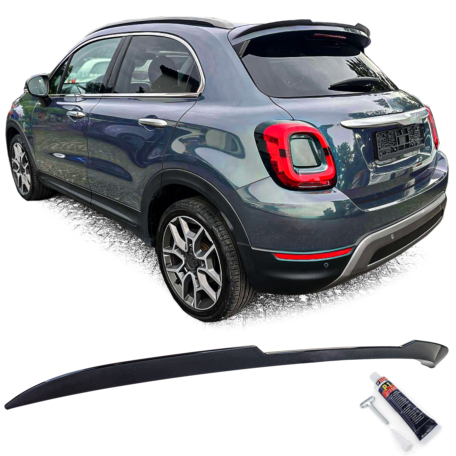 Sport Dachspoiler Heckspoiler OBEN Schwarz Glanz für Fiat 500X ab 2014- Sport Dachspoiler Heckspoiler OBEN Schwarz Glanz für Fiat 500X ab 2014- von Carparts-Online GmbH