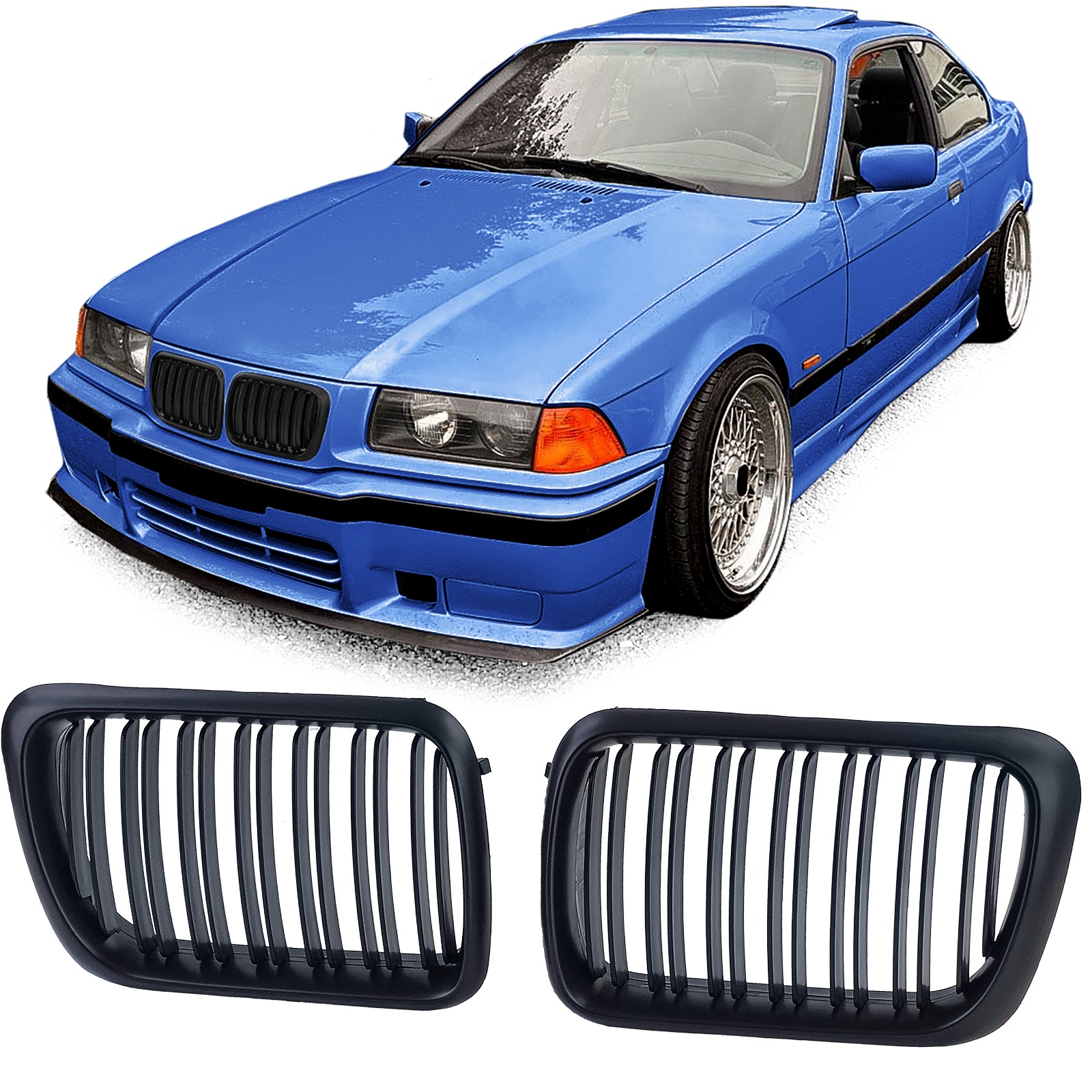 Sport Kühlergrill Performance SCHWARZ Doppelsteg passend für BMW 3er E36 ab 1996-1999 Sport Kühlergrill Performance SCHWARZ Doppelsteg passend für BMW 3er E36 ab 1996-1999 von Carparts-Online GmbH