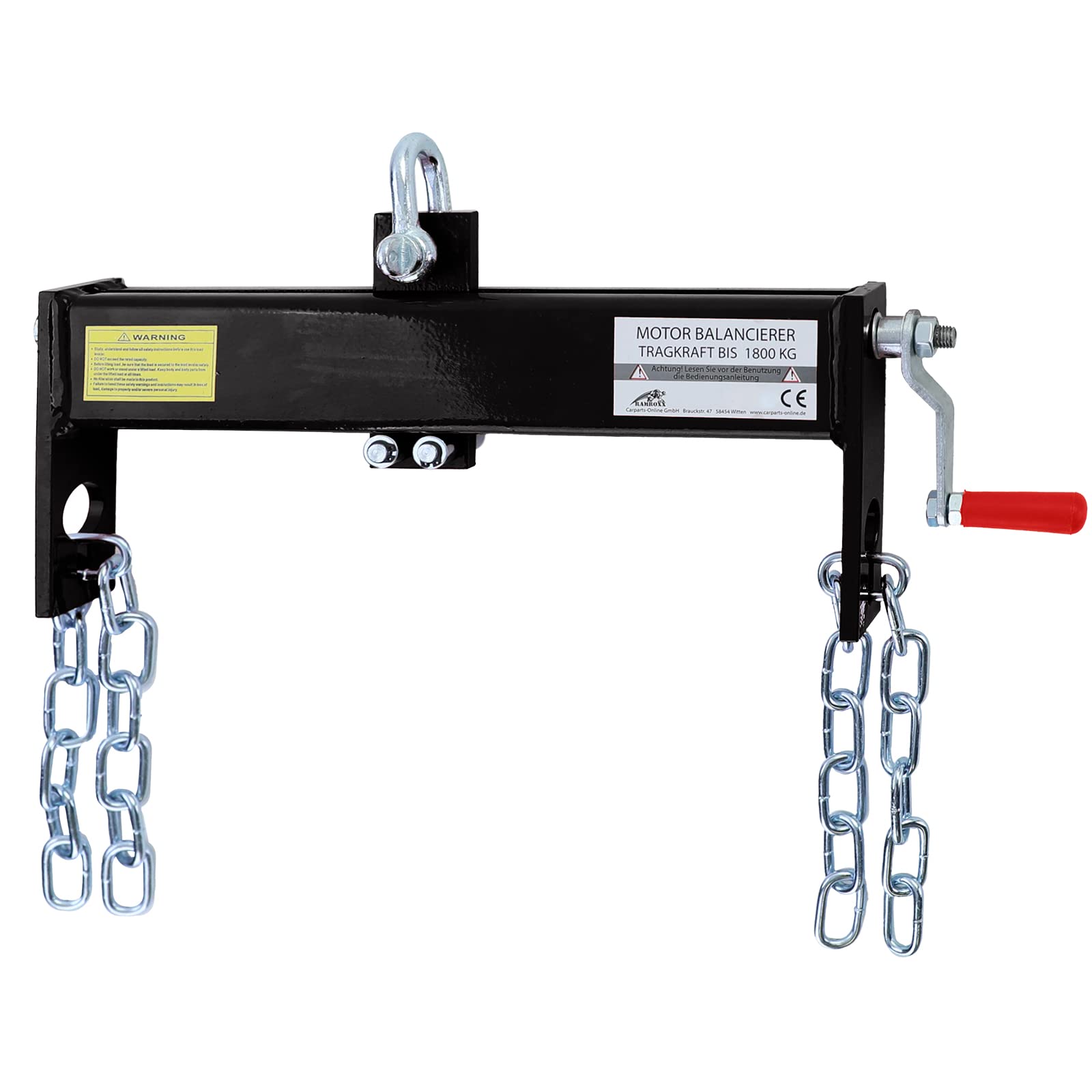 1800kg Profi Motor Balancierer Positionierer für Werkstatt Hebekran Schwarz 1800kg Profi Motor Balancierer Positionierer für Werkstatt Hebekran Schwarz von Carparts-Online