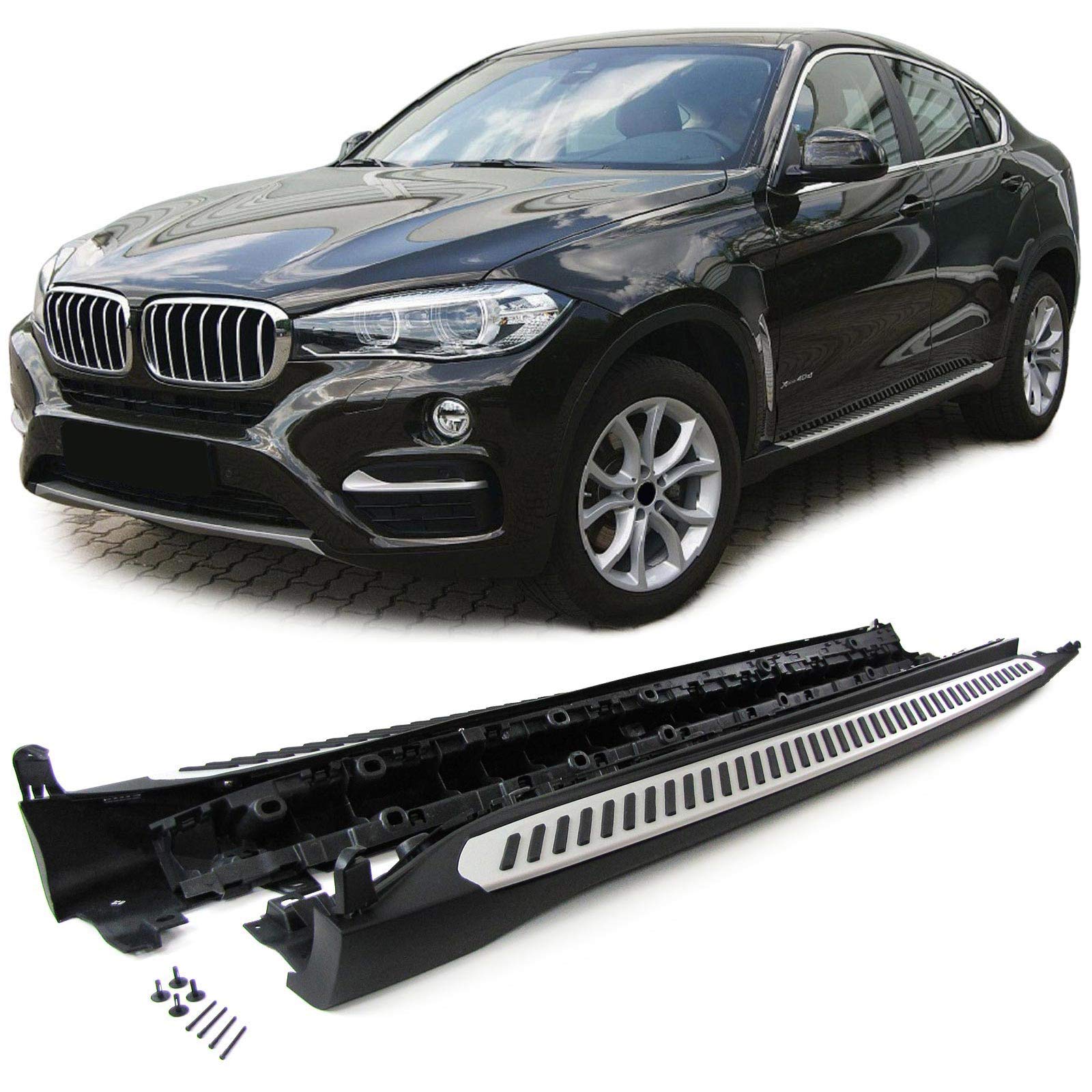 Alu Trittbretter Schweller OE Style mit ABE passend für BMW X6 F16 14-19 Alu Trittbretter Schweller OE Style mit ABE passend für BMW X6 F16 14-19 von Carparts-Online