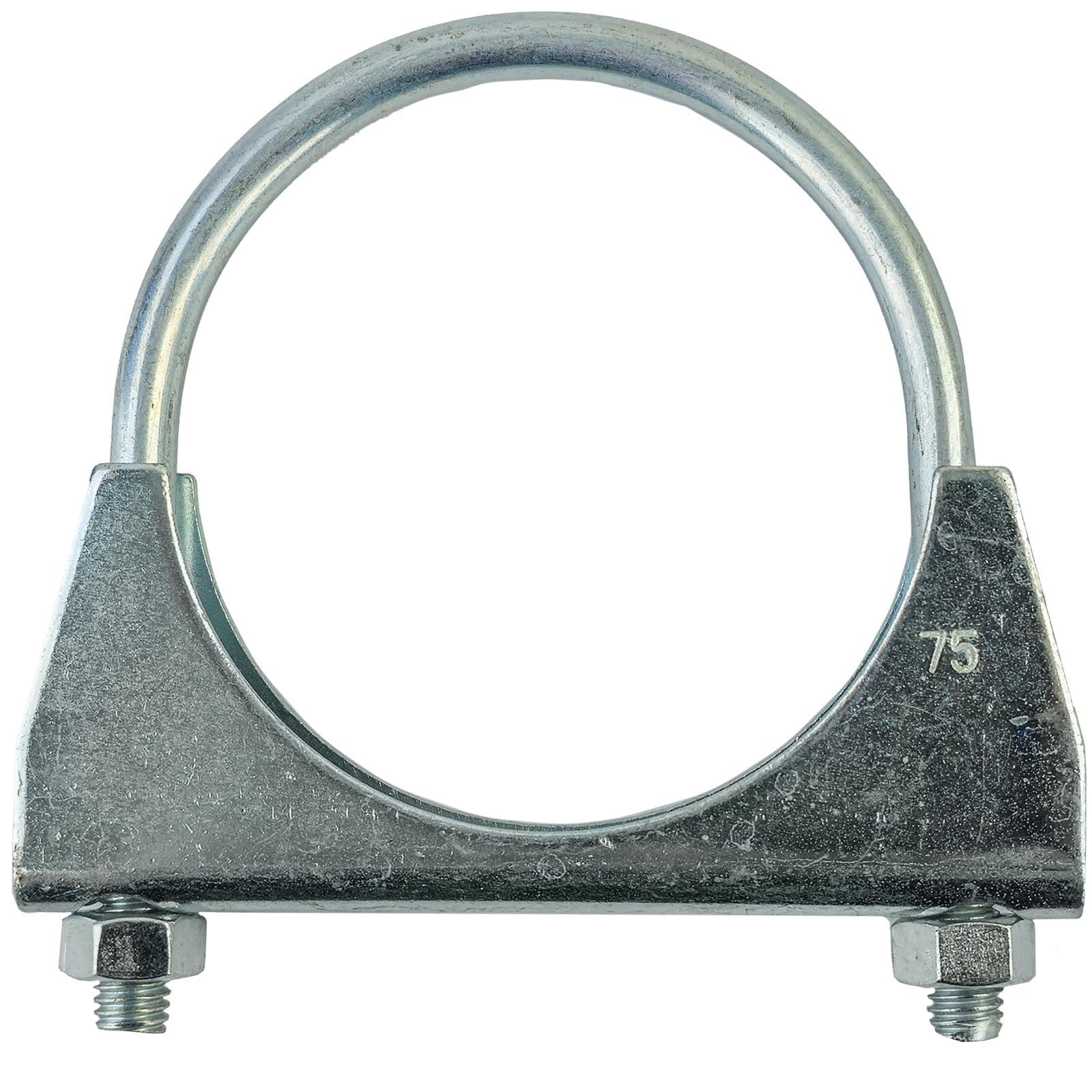 Auspuff U Bügelschelle Rohrschelle universal 3" 75mm M8 1 Stück Auspuff U Bügelschelle Rohrschelle universal 3" 75mm M8 1 Stück von Carparts-Online