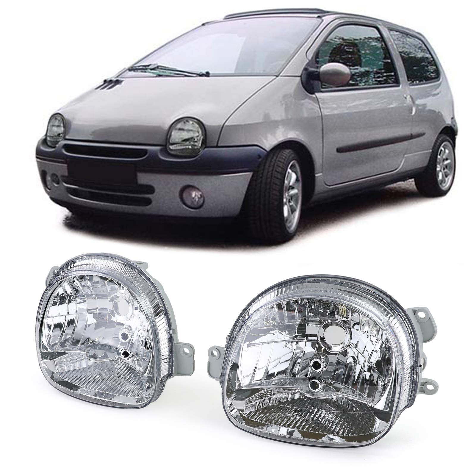Carparts-Online Klarglas Scheinwerfer Rechts + Links passend ür Renault Twingo 98-07 Carparts-Online Klarglas Scheinwerfer Rechts + Links passend ür Renault Twingo 98-07 von Carparts-Online