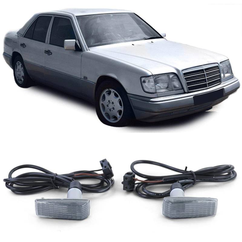 Carparts-Online Seitenblinker schwarz smoke für Mercedes W202 93-97 SL R129 89-01 E W140 S W201 von Tenzo-R
