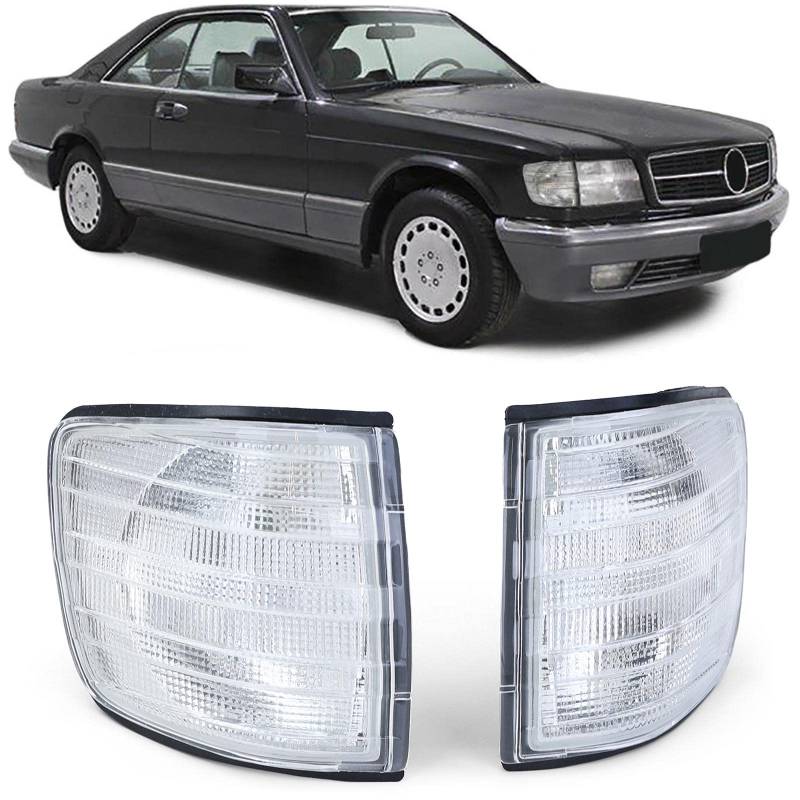 Carparts-Online Weiße Blinker für Mercedes W126 Coupe SEC 80-91 von Carparts-Online