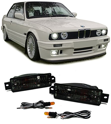 Klarglas Blinker mit Standlicht schwarz für BMW 3ER E30 87-93 von Carparts-Online