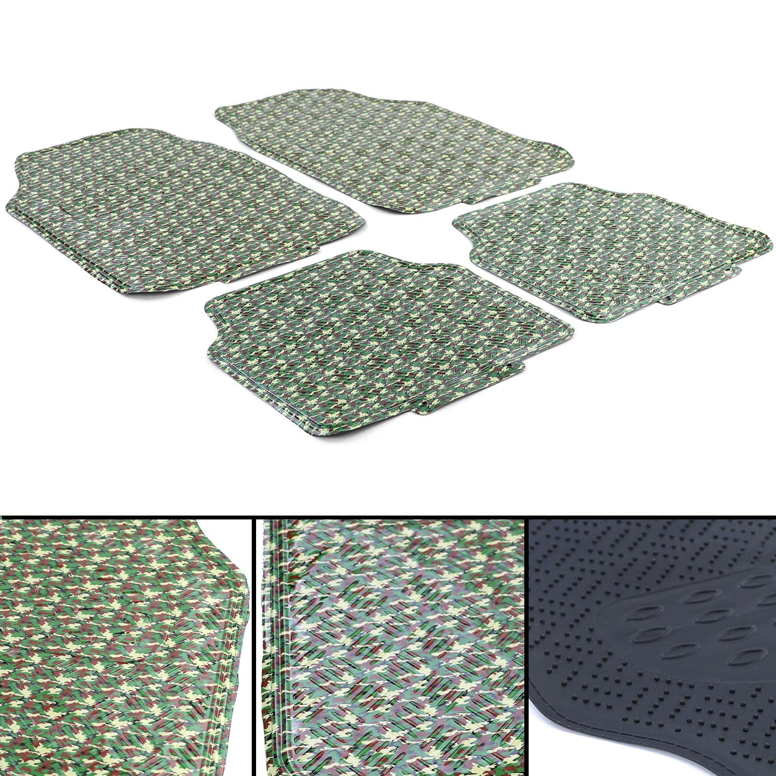 Auto Gummi Fußmatten universal Riffelblech Optik Camouflage Military Tarnfarbe von Carparts-Online