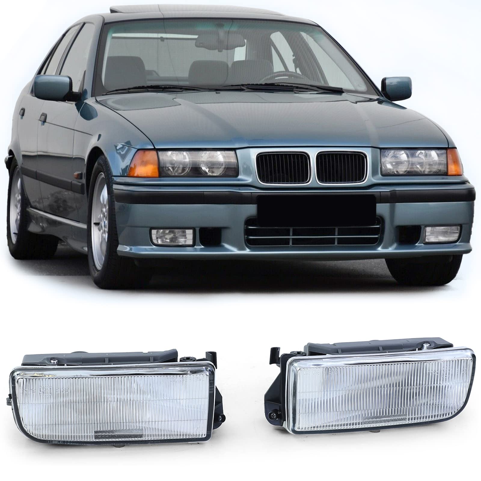 Nebelscheinwerfer Paar passt für BMW E36 Limousine Coupe Cabrio Compact Touring Nebelscheinwerfer Paar passt für BMW E36 Limousine Coupe Cabrio Compact Touring von Carparts-Online