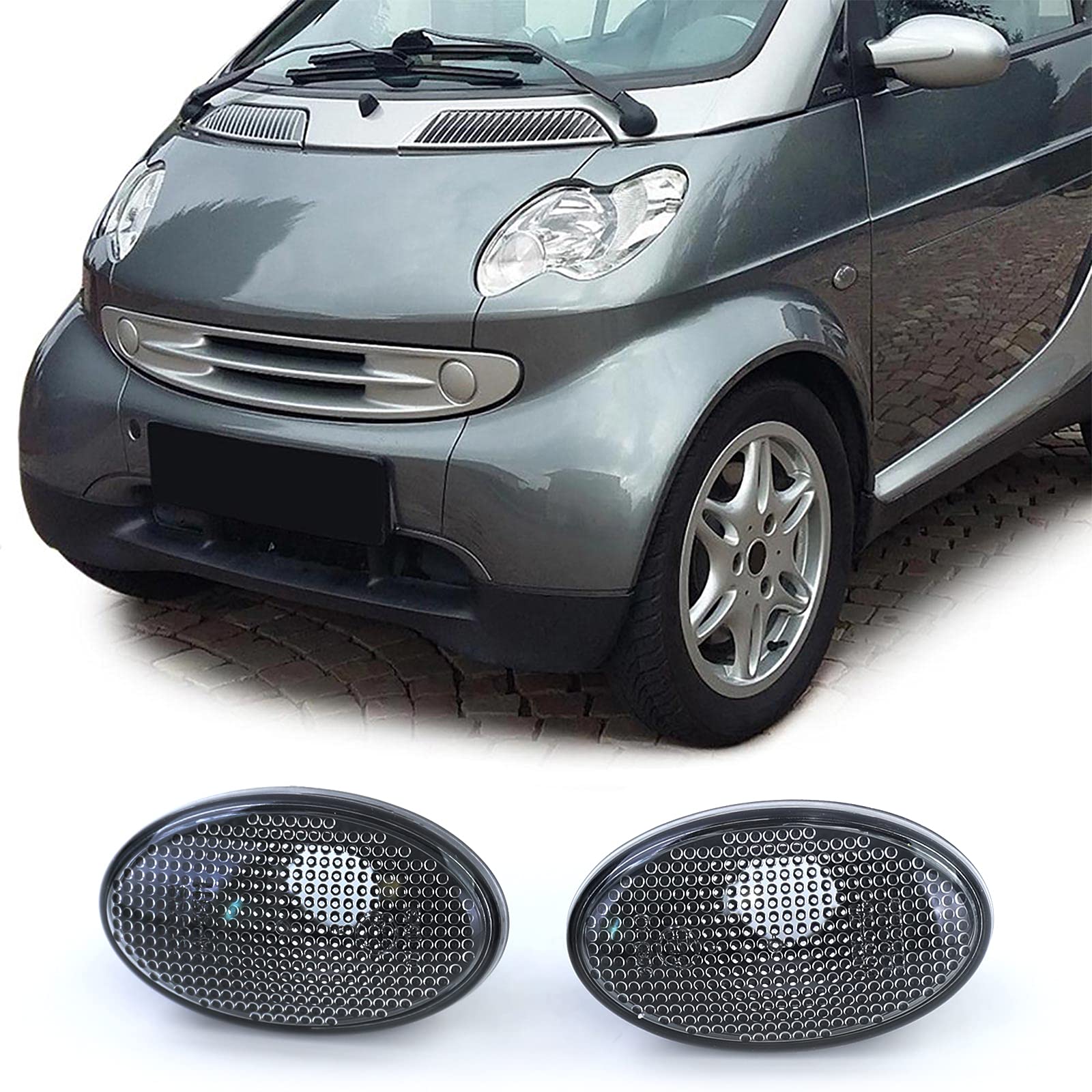 Seitenblinker Schwarz Smoke Paar für Mercedes A Klasse W168 Smart 450 98-04 Seitenblinker Schwarz Smoke Paar für Mercedes A Klasse W168 Smart 450 98-04 von Carparts-Online