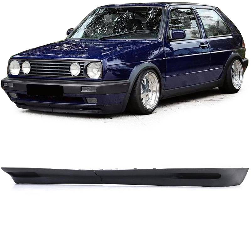 Sport Front Spoiler Lippe für breite Stoßstange für VW Golf 2 GL GTI 83-92 von Carparts-Online