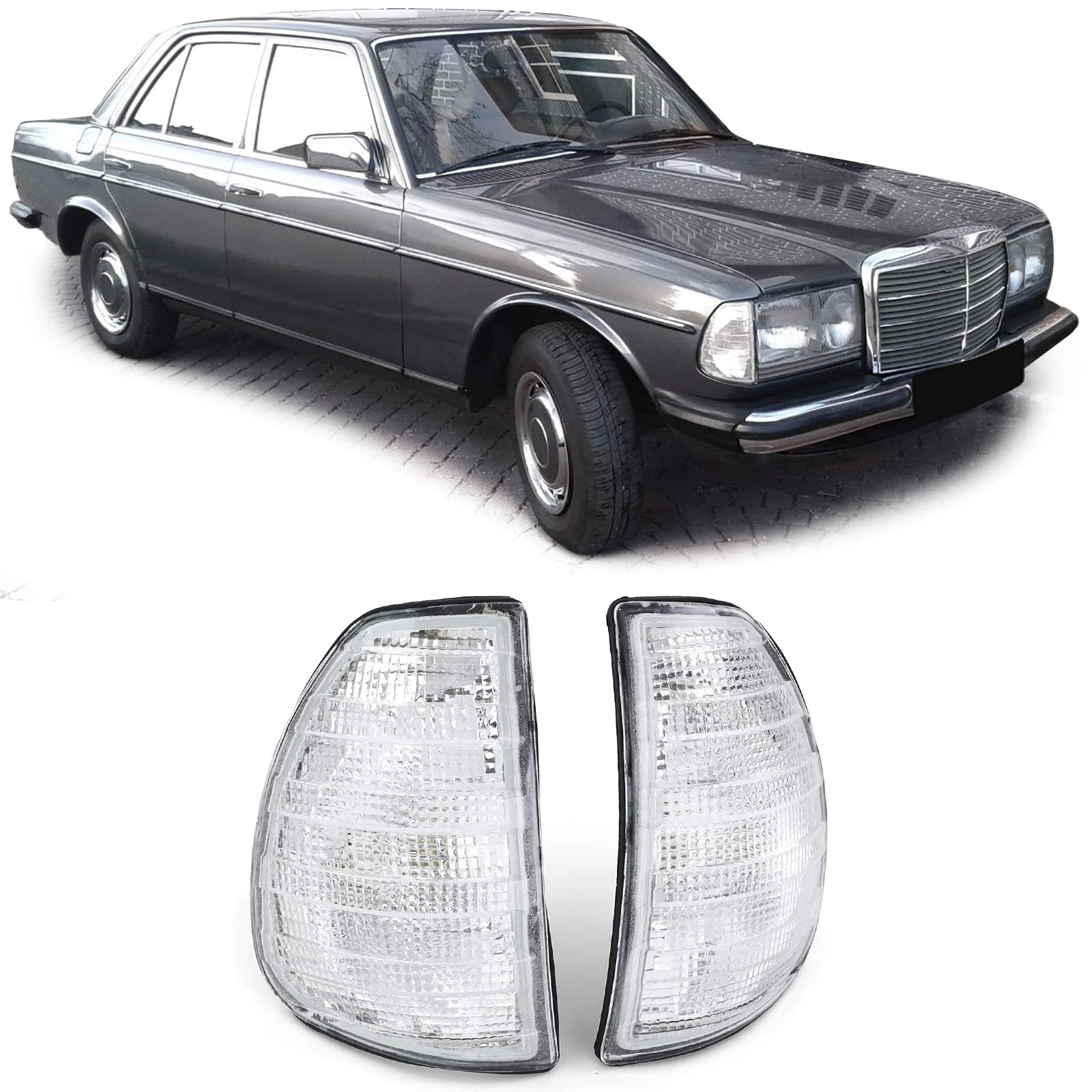 Carparts-Online Weisse Blinker Set Links Rechts für Mercedes W123 C123 S123 76-85 Carparts-Online Weisse Blinker Set Links Rechts für Mercedes W123 C123 S123 76-85 von Carparts-Online
