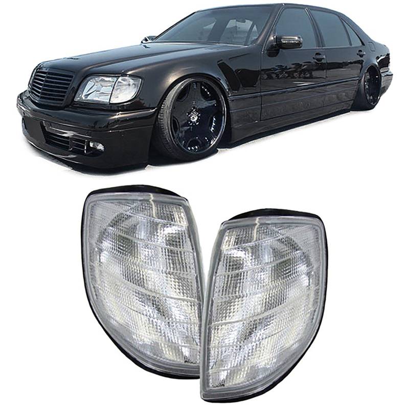 Carparts-Online Blinker weiß - Paar für Mercedes S Klasse W140 91-94 von Carparts-Online
