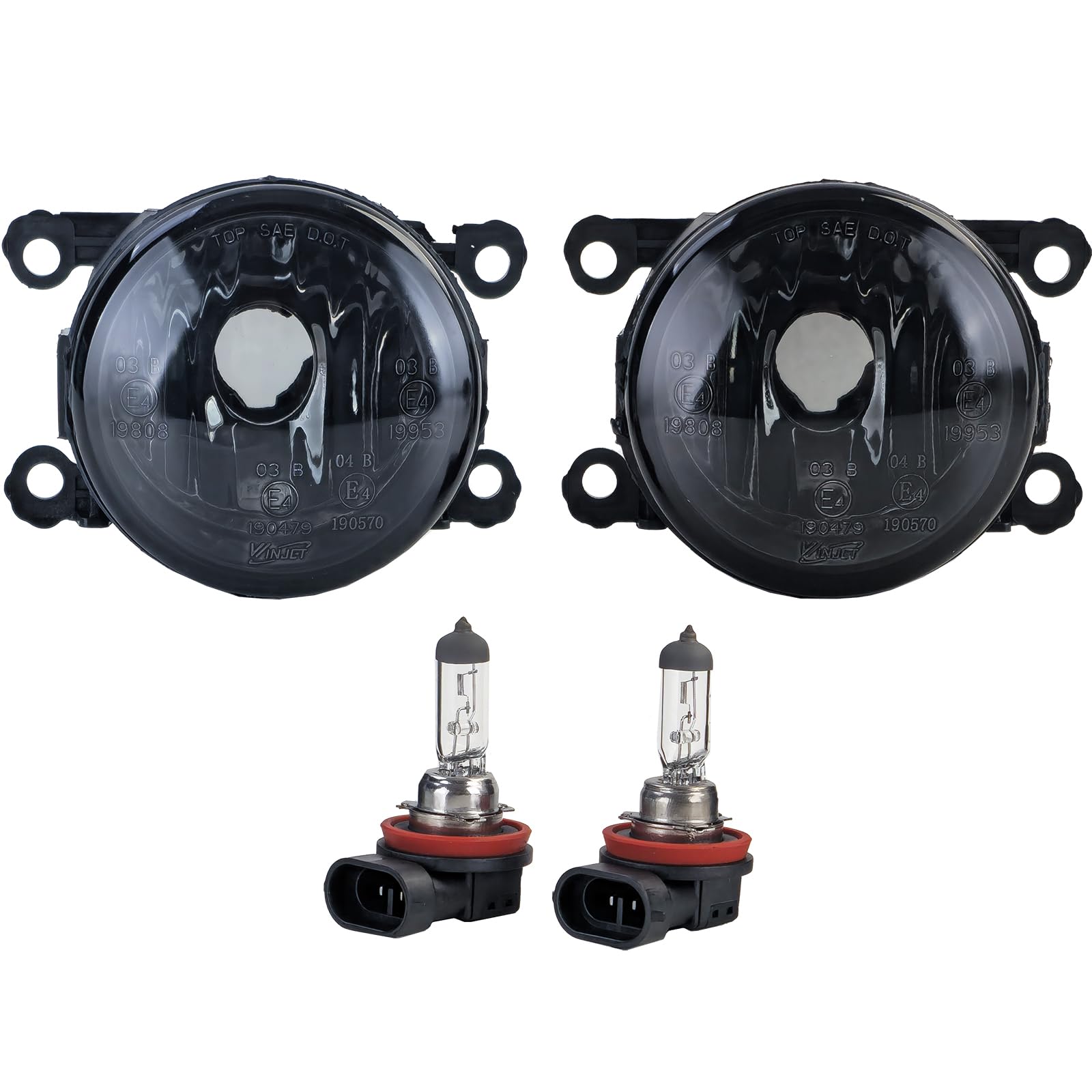 Klarglas Nebelscheinwerfer Schwarz Smoke für Renault Twingo Megane Scenic Kangoo Klarglas Nebelscheinwerfer Schwarz Smoke für Renault Twingo Megane Scenic Kangoo von Carparts-Online