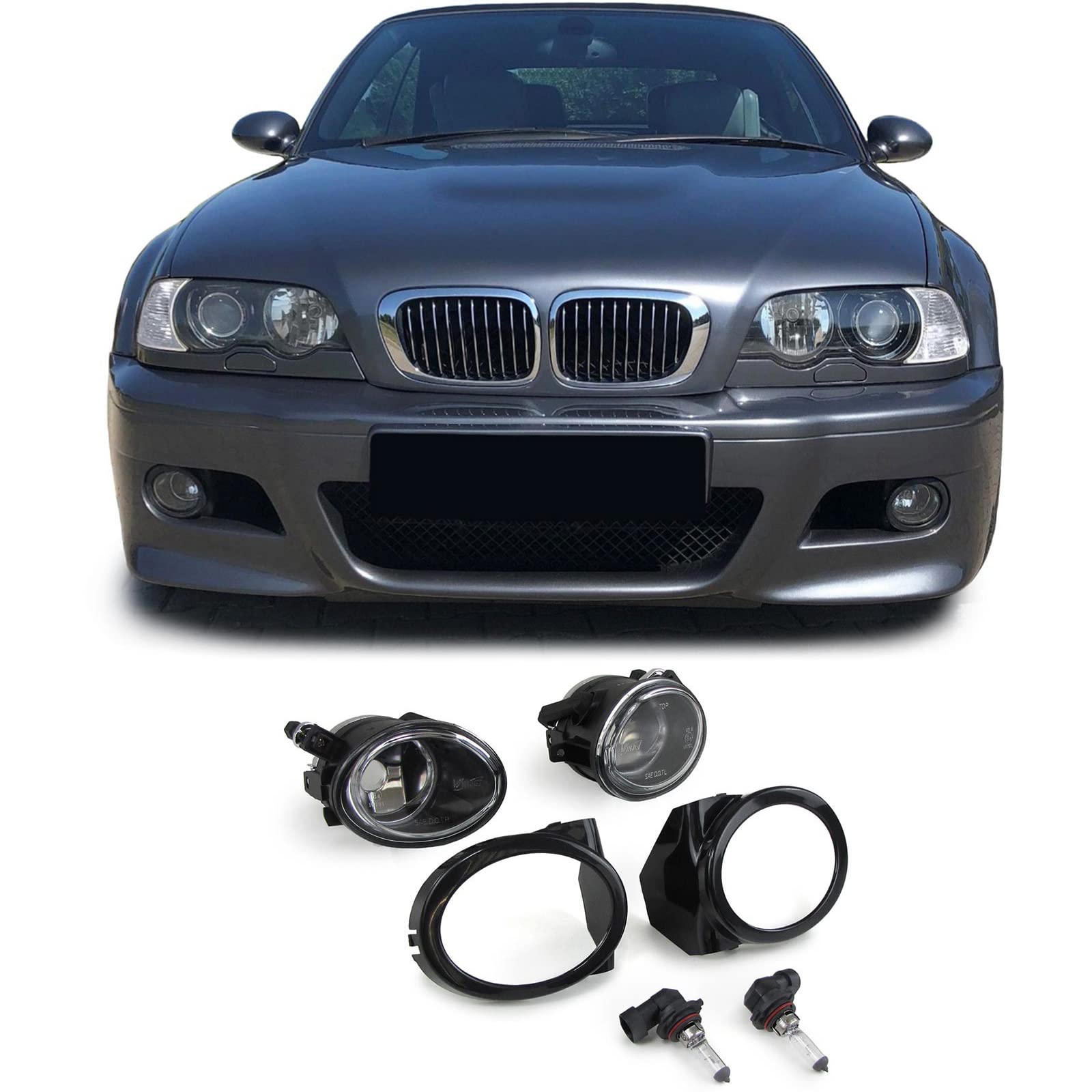 Klarglas Nebelscheinwerfer Set passt für BMW E39 E46 mit M Stoßstange Klarglas Nebelscheinwerfer Set passt für BMW E39 E46 mit M Stoßstange von Carparts-Online