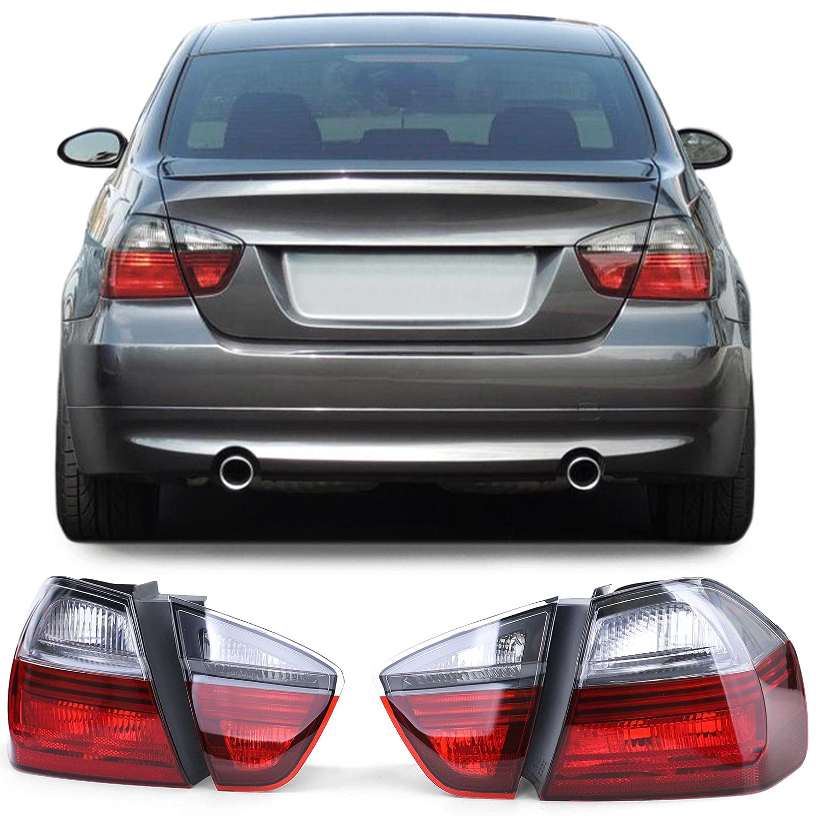 Rückleuchten Blackline Set passend für BMW 3er E90 Limousine 05-08 Rückleuchten Blackline Set passend für BMW 3er E90 Limousine 05-08 von Carparts-Online