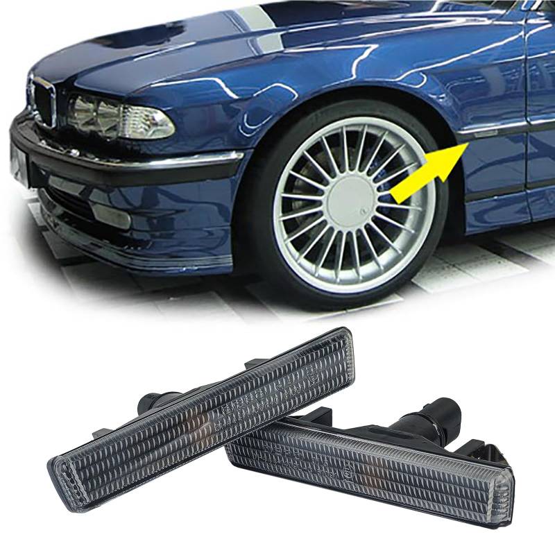 Seitenblinker schwarz smoke passend für 7er BMW 38 1994-2001 von Carparts-Online