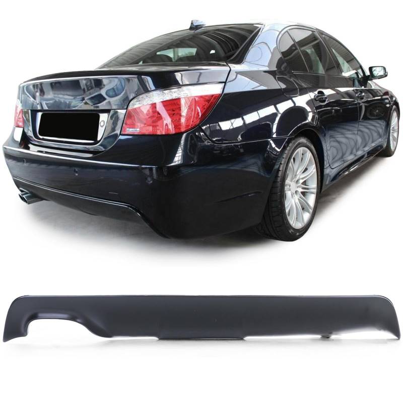 Sport Heckdiffusor Performance Schwarz Matt passend für BMW 5er E60 E61 03-10 von Carparts-Online