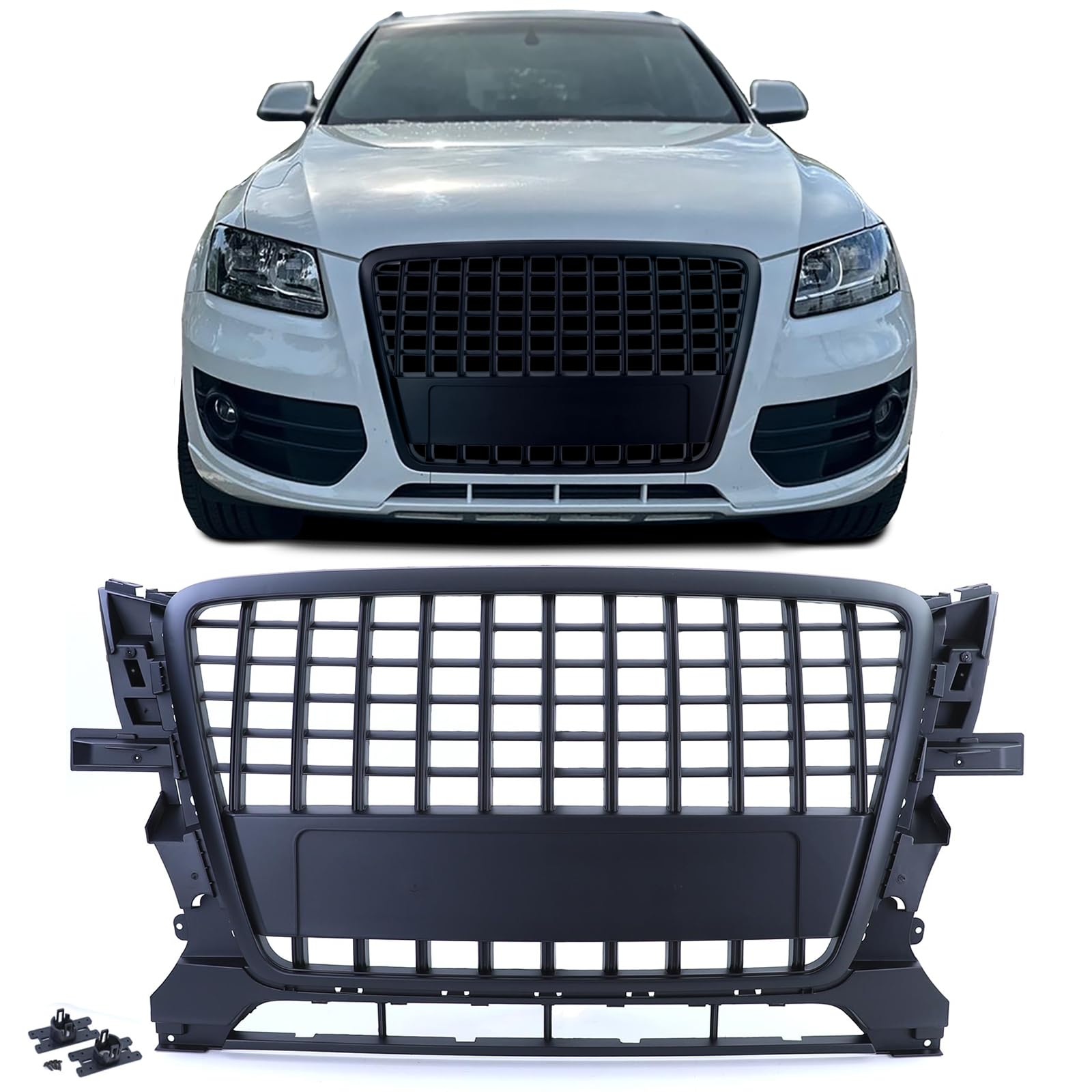 Sport Kühlergrill ohne Emblem Schwarz passend für Audi Q5 8R 2008-2012 Sport Kühlergrill ohne Emblem Schwarz passend für Audi Q5 8R 2008-2012 von Carparts-Online