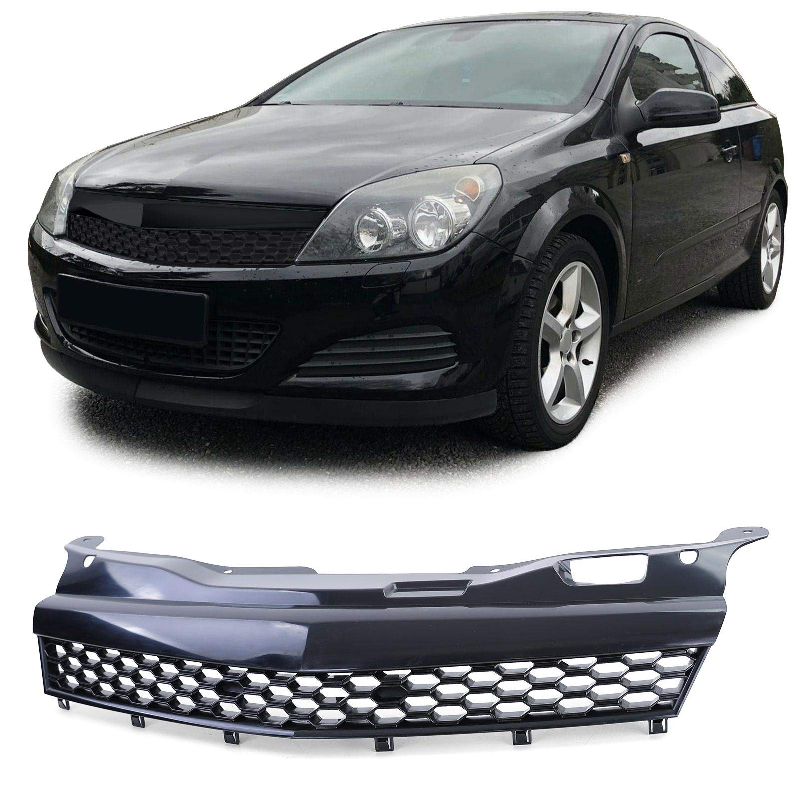 Sport Waben Kühlergrill ohne Emblem Schwarz für Opel Astra H GTC TwinTop 05-10 Sport Waben Kühlergrill ohne Emblem Schwarz für Opel Astra H GTC TwinTop 05-10 von Carparts-Online