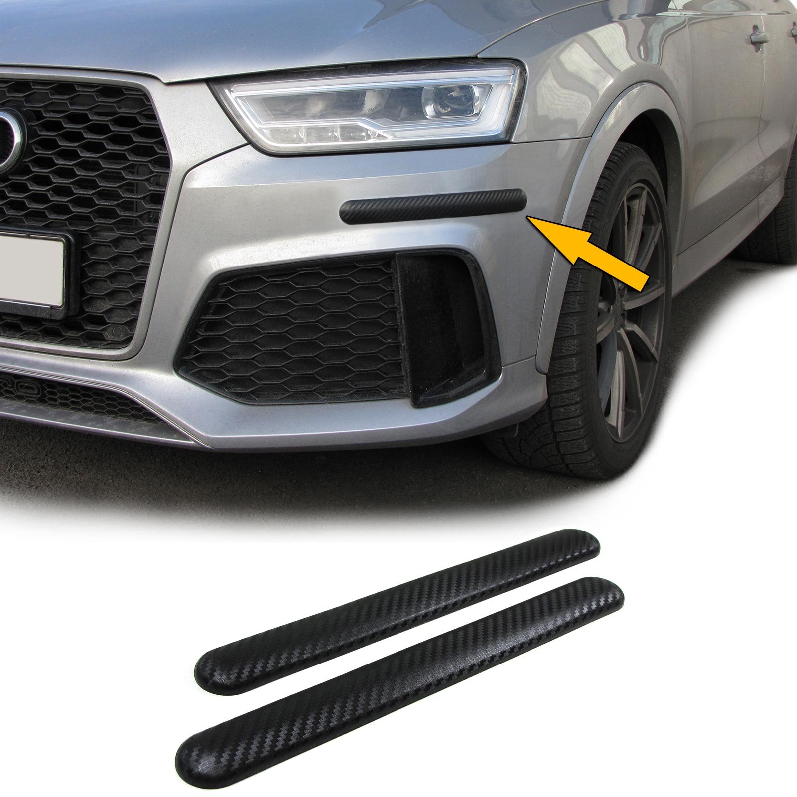 Stoßstangen Schutz Streifen flexibel zum kleben universal 306x35mm Carbon Stoßstangen Schutz Streifen flexibel zum kleben universal 306x35mm Carbon von Carparts-Online