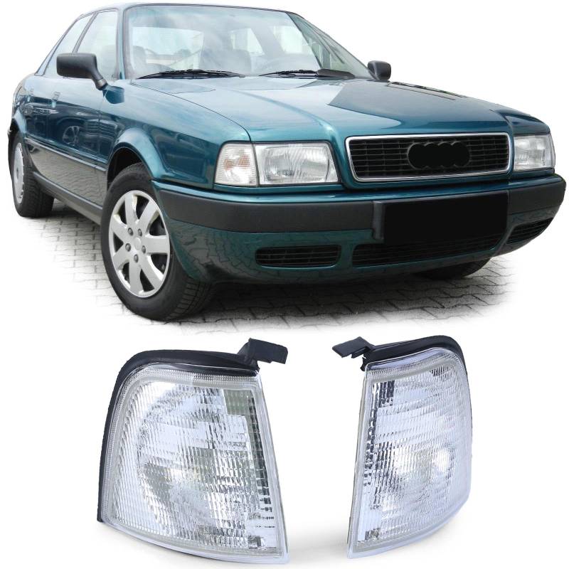 Weiße Blinker Paar Links Rechts für Audi 80 B3 + B4 Limousine 86-94 von Carparts-Online