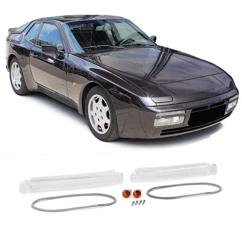Weiße Front Blinker mit Dichtungen für Porsche 944 87-91 auch S2 Turbo Cabrio von Carparts-Online