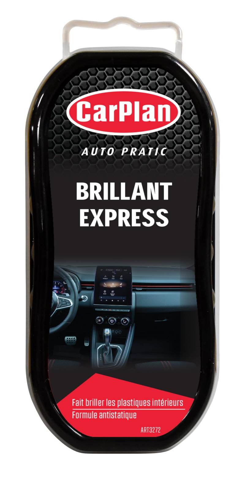 Carplan Auto Pratic Express Shine Schwamm für glänzende Kunststoffe im Innenraum von Carplan