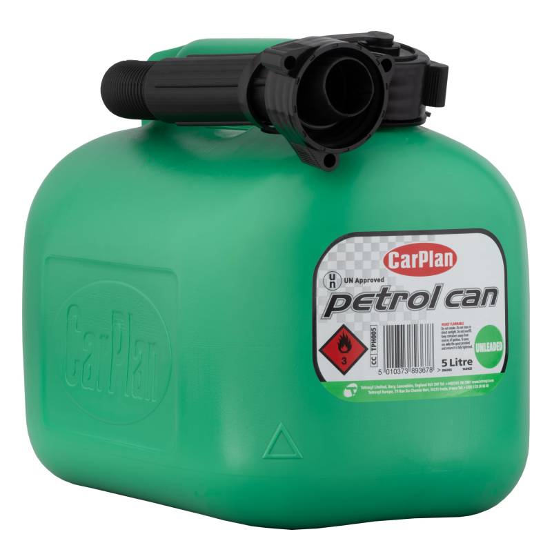 CarPlan bleifreier Benzinkanister – Grün, 5 L von Carplan