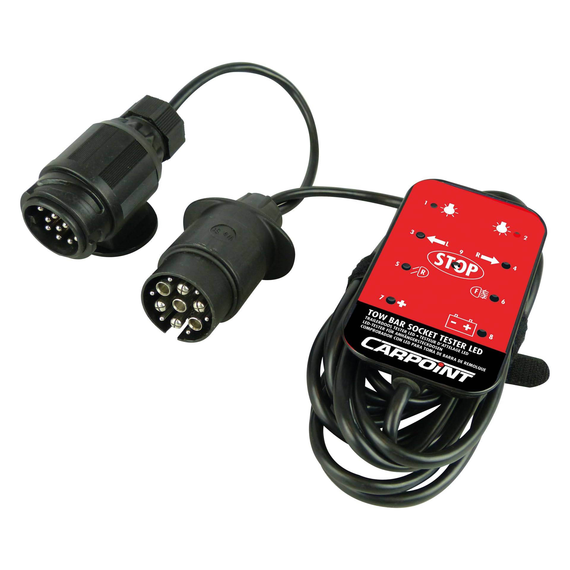 CARPOINT CPT0438118 438118 LED-Tester für Anhängersteckdosen, Rot CARPOINT CPT0438118 438118 LED-Tester für Anhängersteckdosen, Rot von Carpoint