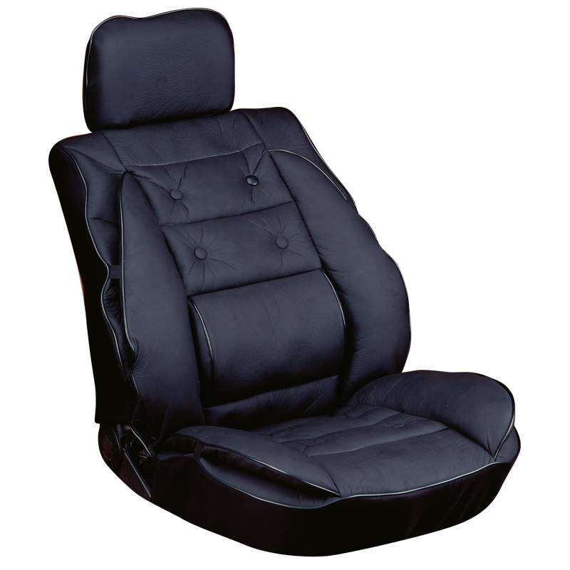 Carpoint 0323273 Sitzaufleger/Lumbar PU, schwarz von Carpoint