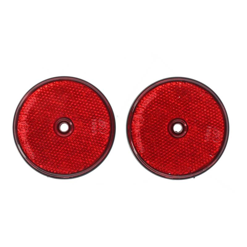 Carpoint 0413961 Reklektor Rund 70 mm 2 Stück, rot von Carpoint