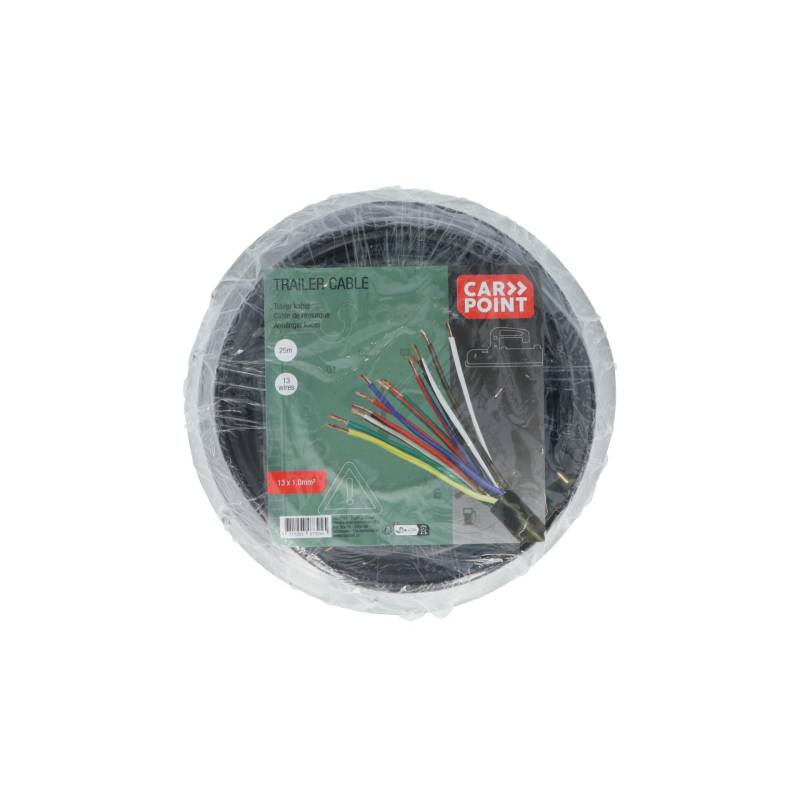 Carpoint 0438111 Anhängerkabel 13 Adern 1.0 mm 25 m von Carpoint