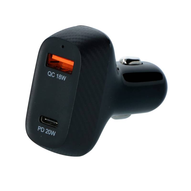 Carpoint 12/24V Doppel-USB Kfz-Schnellladegerät 20W USB-C + 18W USB 3.0 von Carpoint